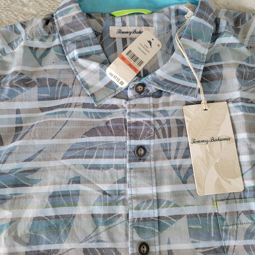 Tommy Bahama Short Sleeve Hawaiian Shirt, 3XL